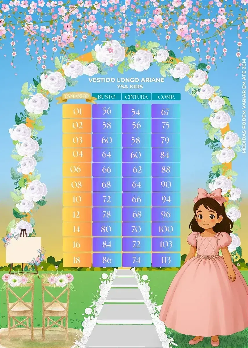 Guia de tamanhos