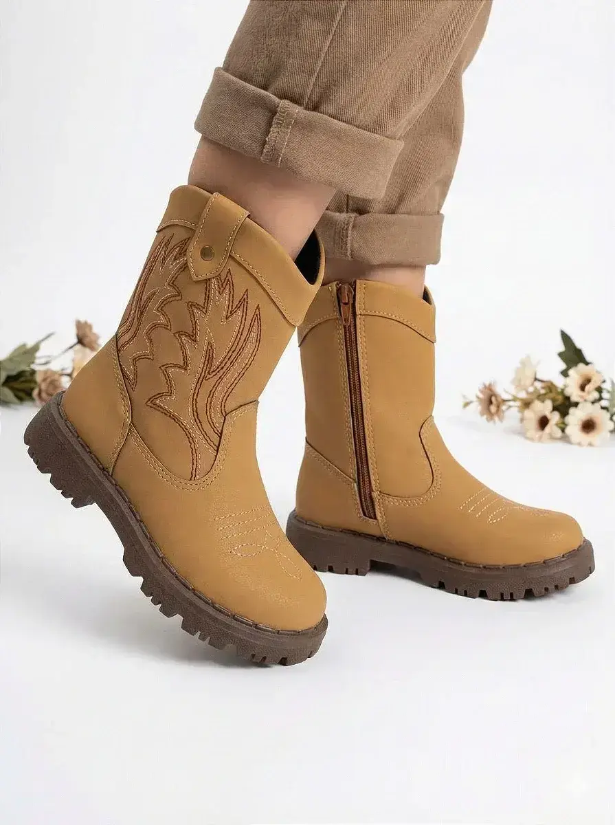 Bota texana masculina nilqi country mostarda