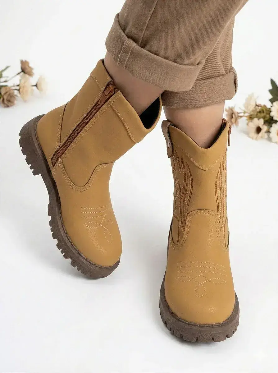 Bota texana masculina nilqi country mostarda, foto 2