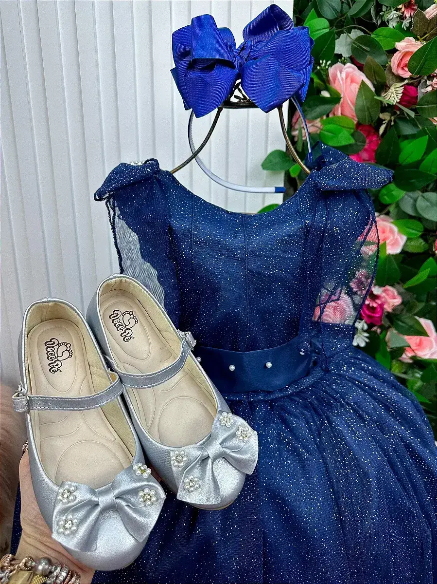 Vestido longo mel azul petróleo, foto 4