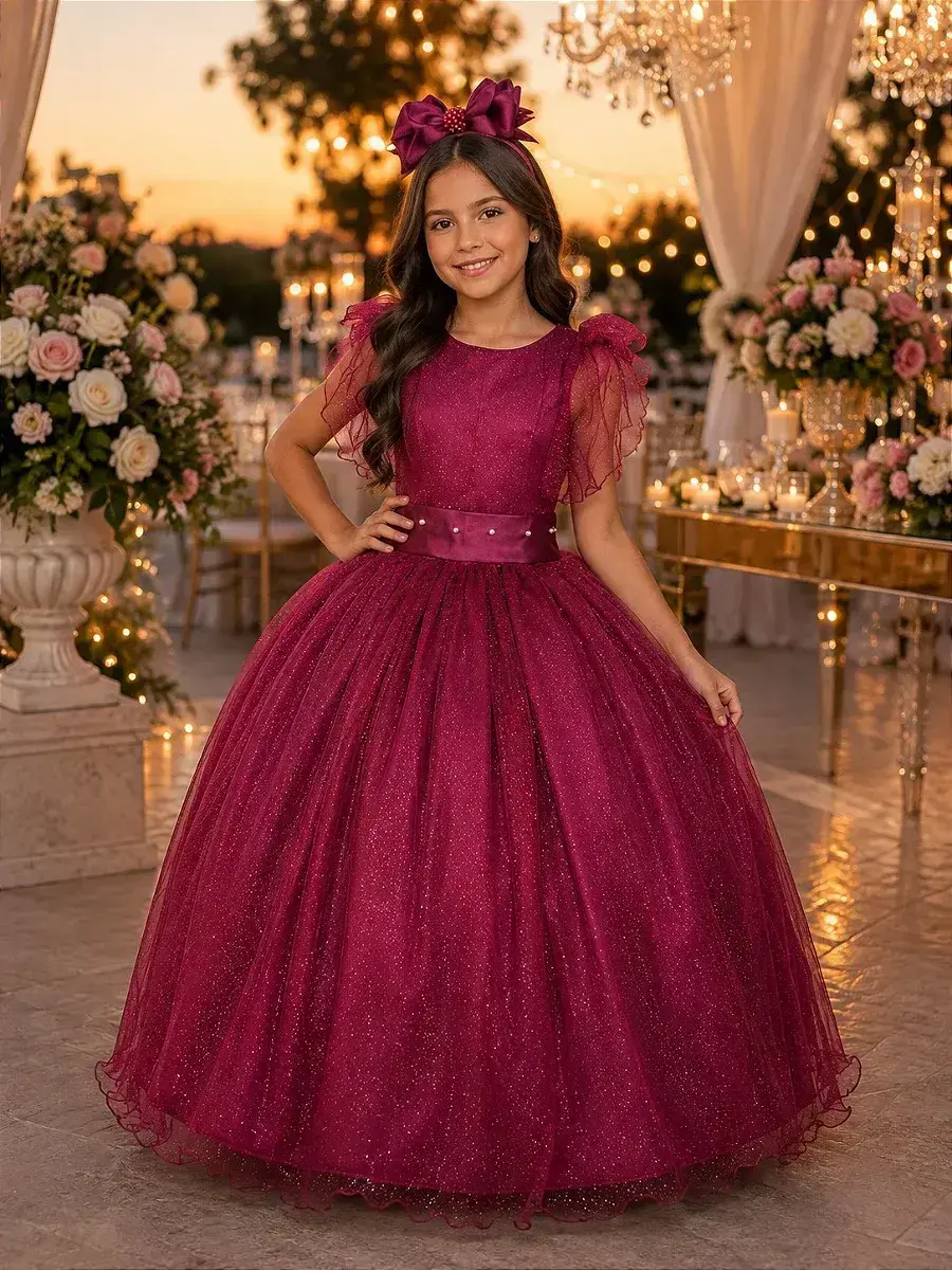Vestido longo mel marsala