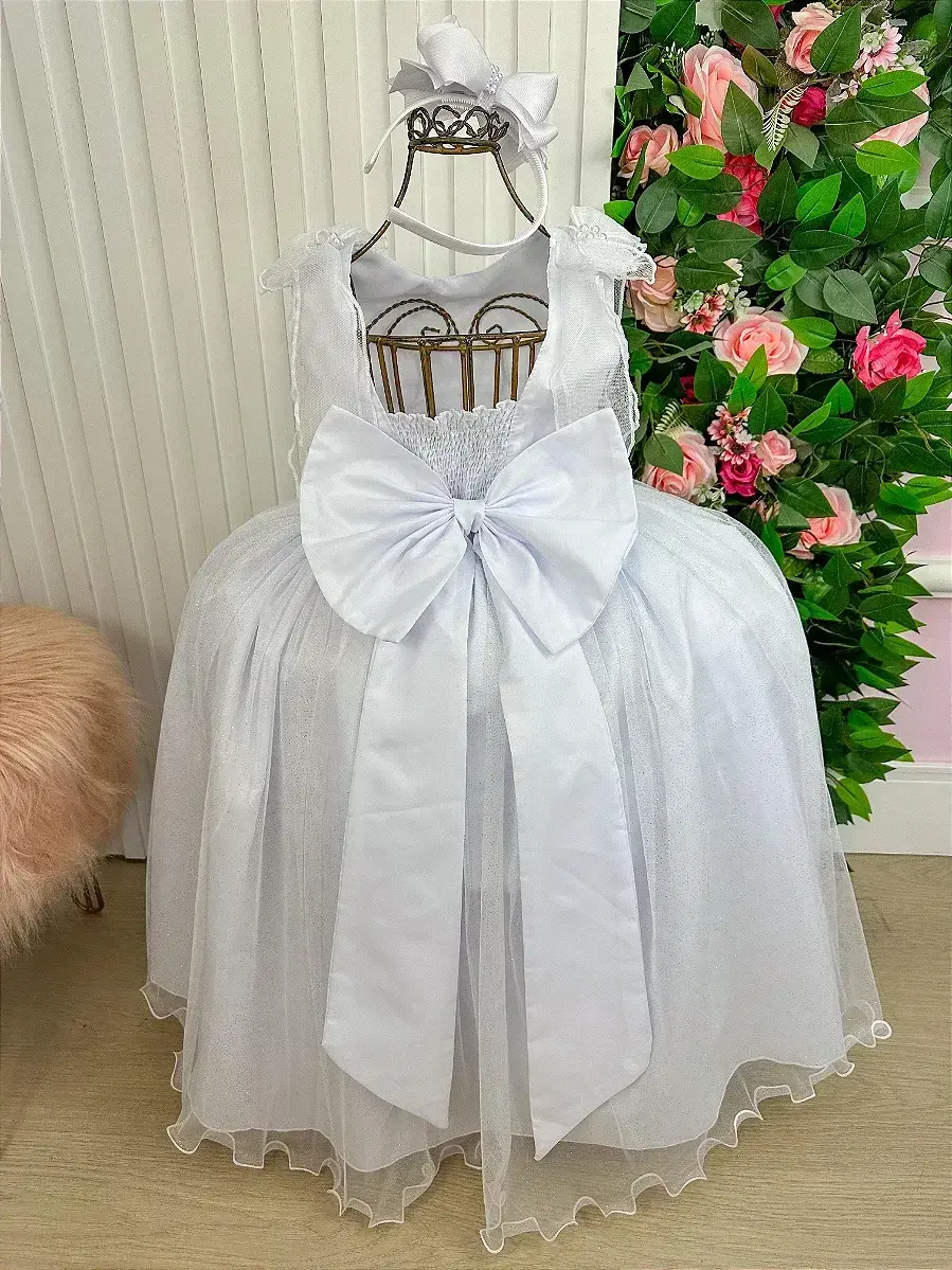 Vestido longo mel branco, foto 5