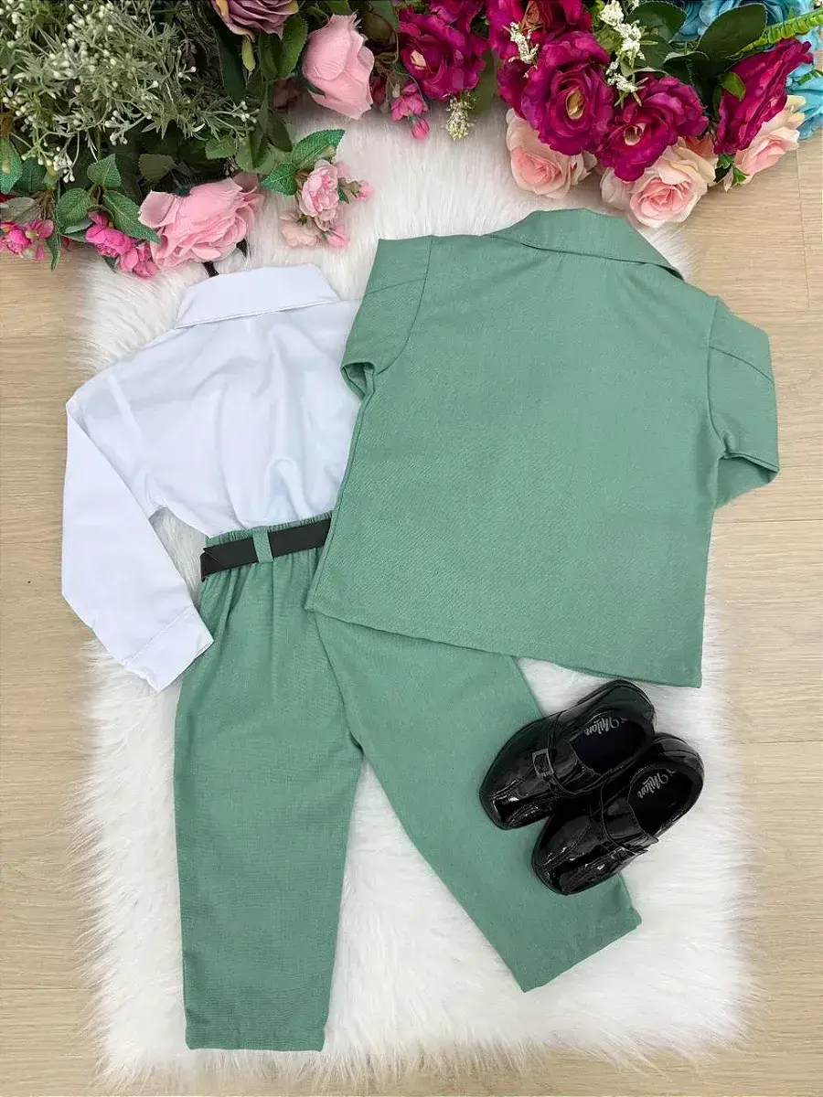 Conjunto social terno verde, foto 5