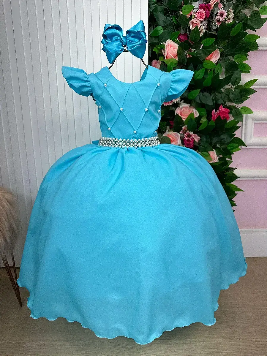 Vestido ariane longo azul tifanny, foto 4