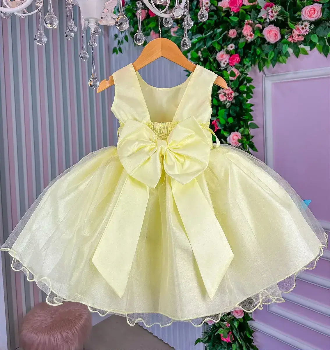 Vestido anabel jardim encantado amarelo, foto 6