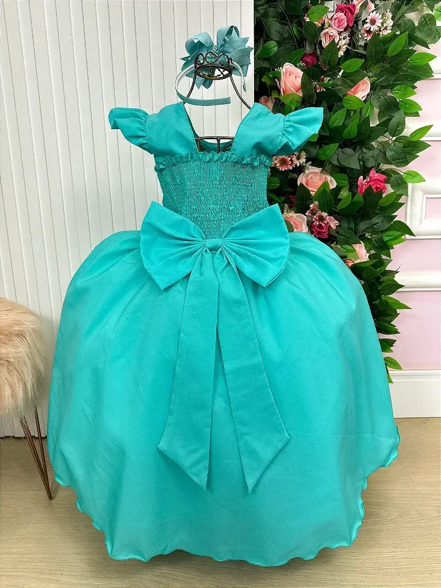 Vestido ariane longo verde tifanny, foto 6