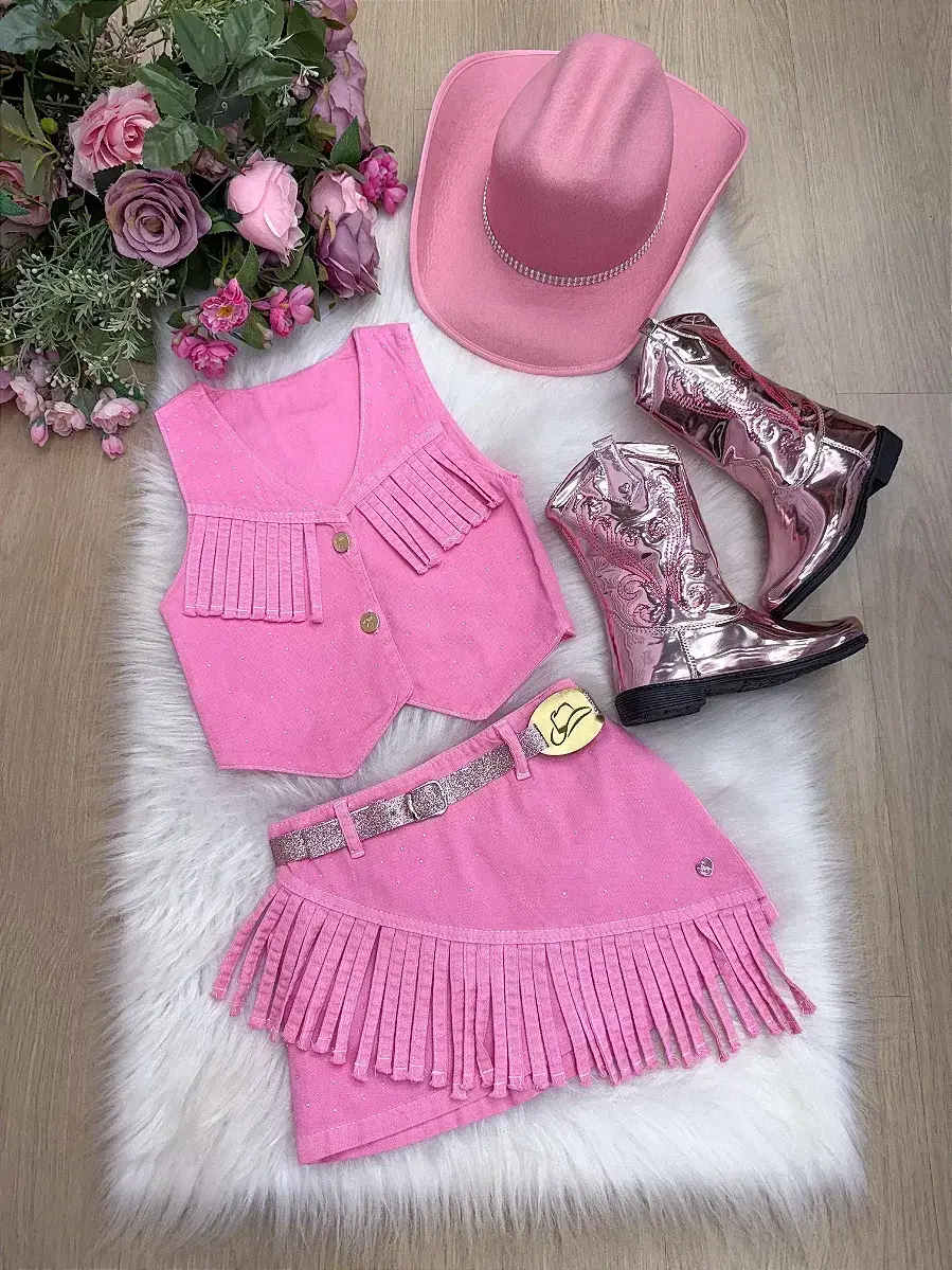 Conjunto Boiadeira maraisa rosa, foto 5