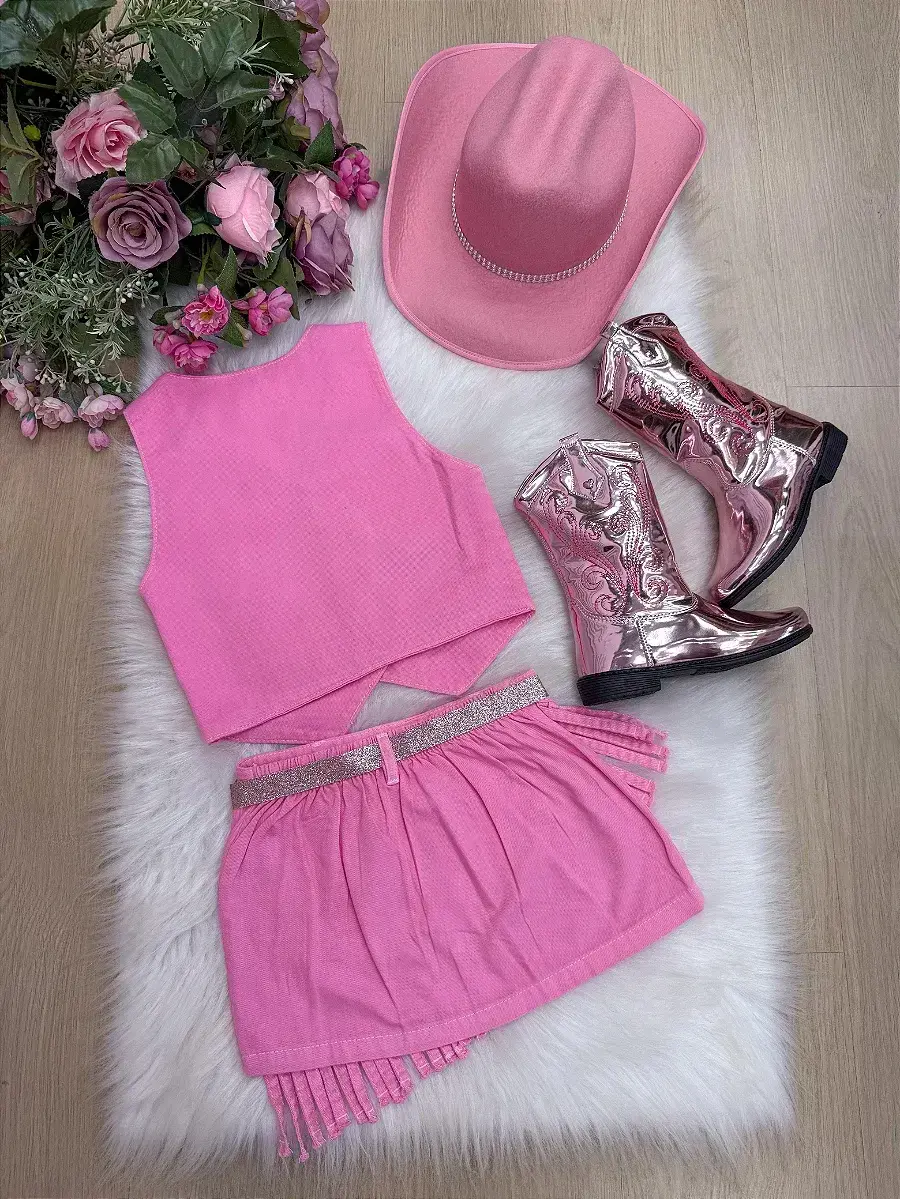 Conjunto Boiadeira maraisa rosa, foto 9