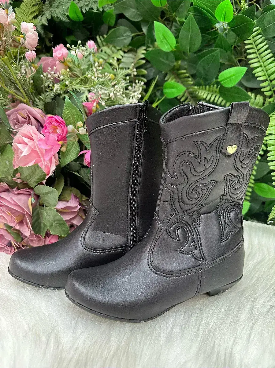 Bota coturno Boiadeira texana maria preta, foto 3