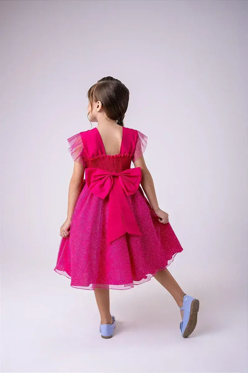 Vestido festa Lilo Stitch pink, foto 4