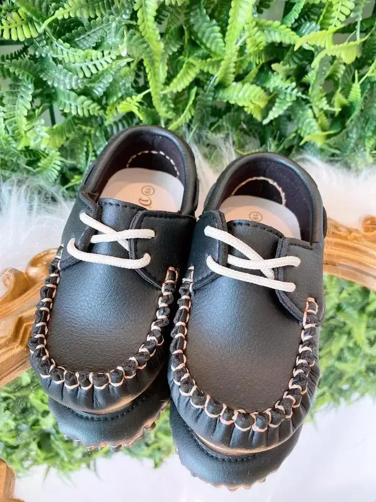 Calçado mocassim preto