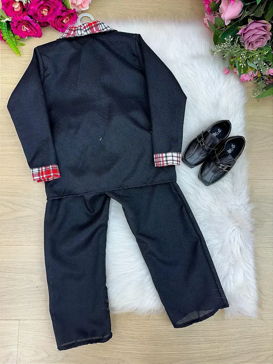 Conjunto junino seu manoel terno preto, foto 4