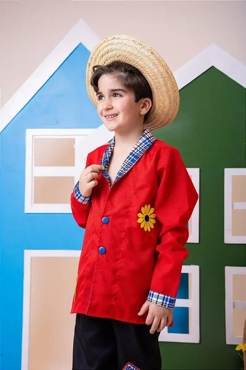 Conjunto junino seu terno vermelho, foto 4