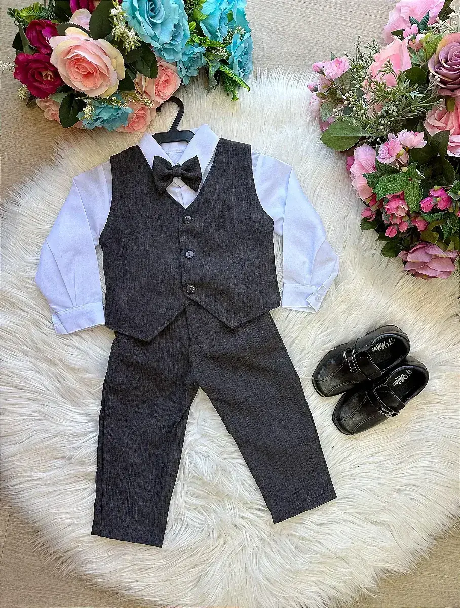 Conjunto colete preto