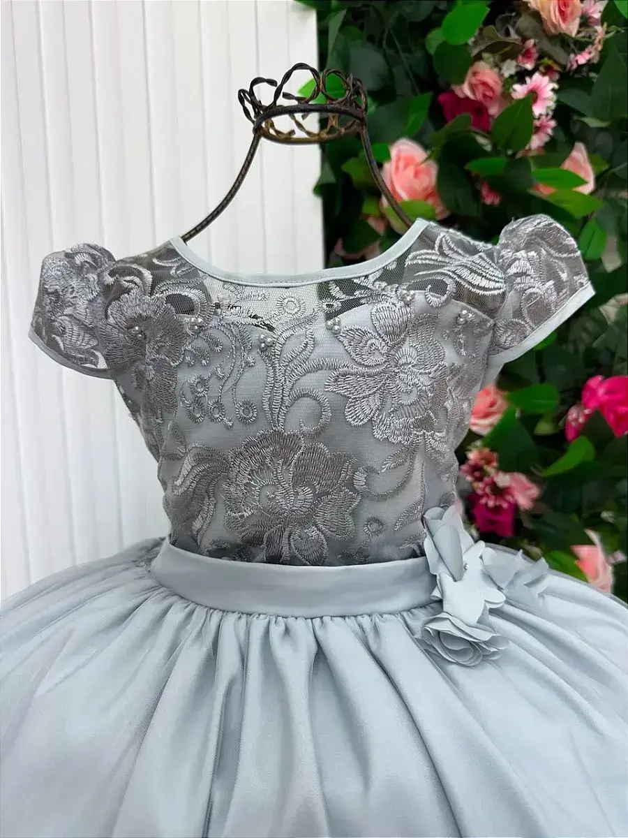Vestido longo carol prata, foto 5
