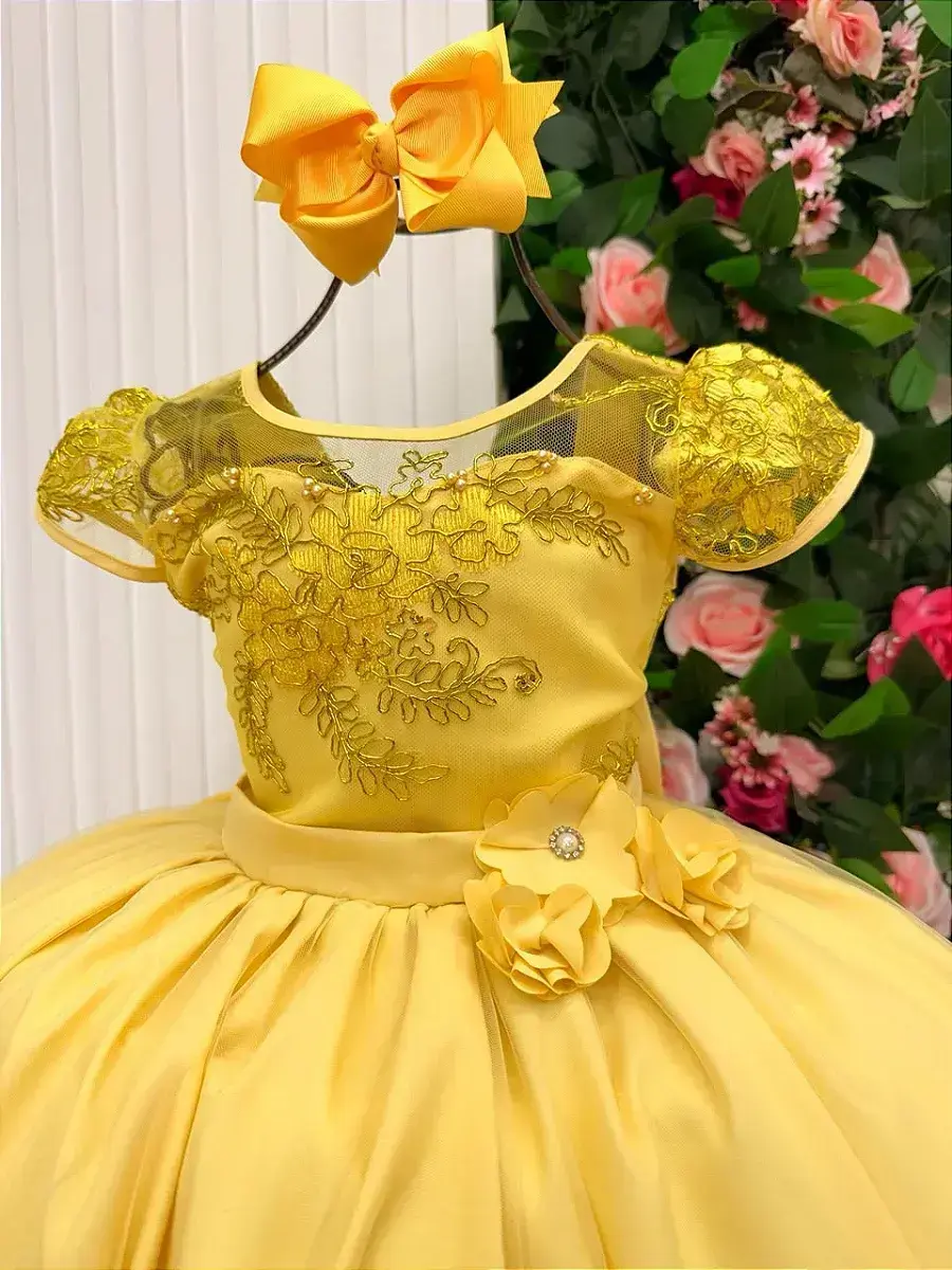 Vestido longo carol amarelo, foto 5