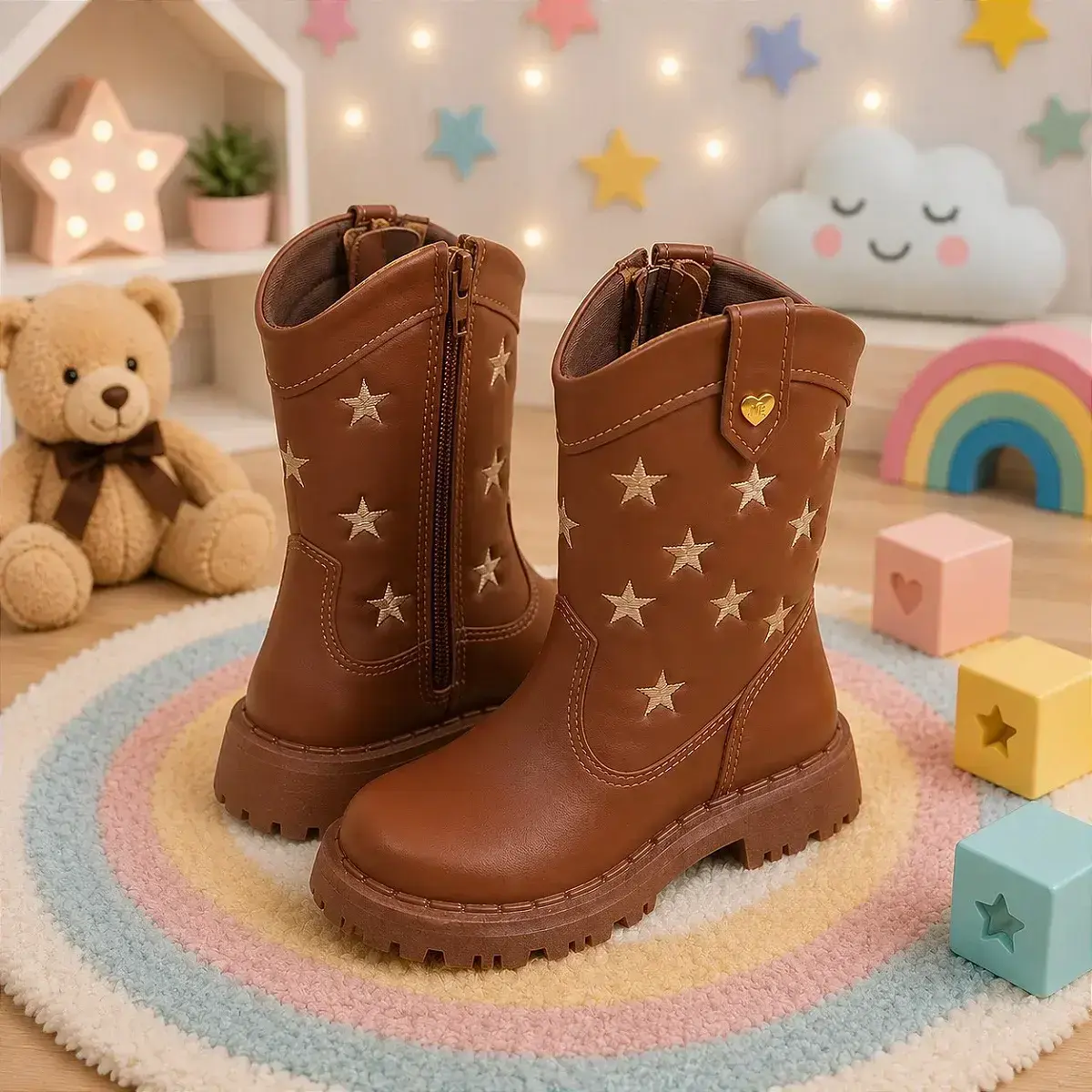 Bota nilqi manu marrom caramelo estrela, foto 2