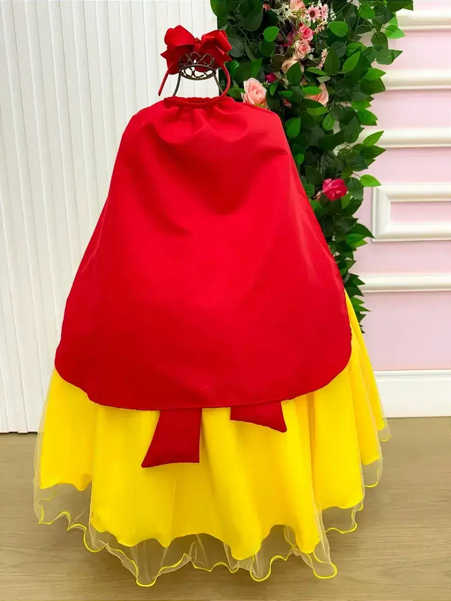 Fantasia vestido longo princesa maça, foto 5