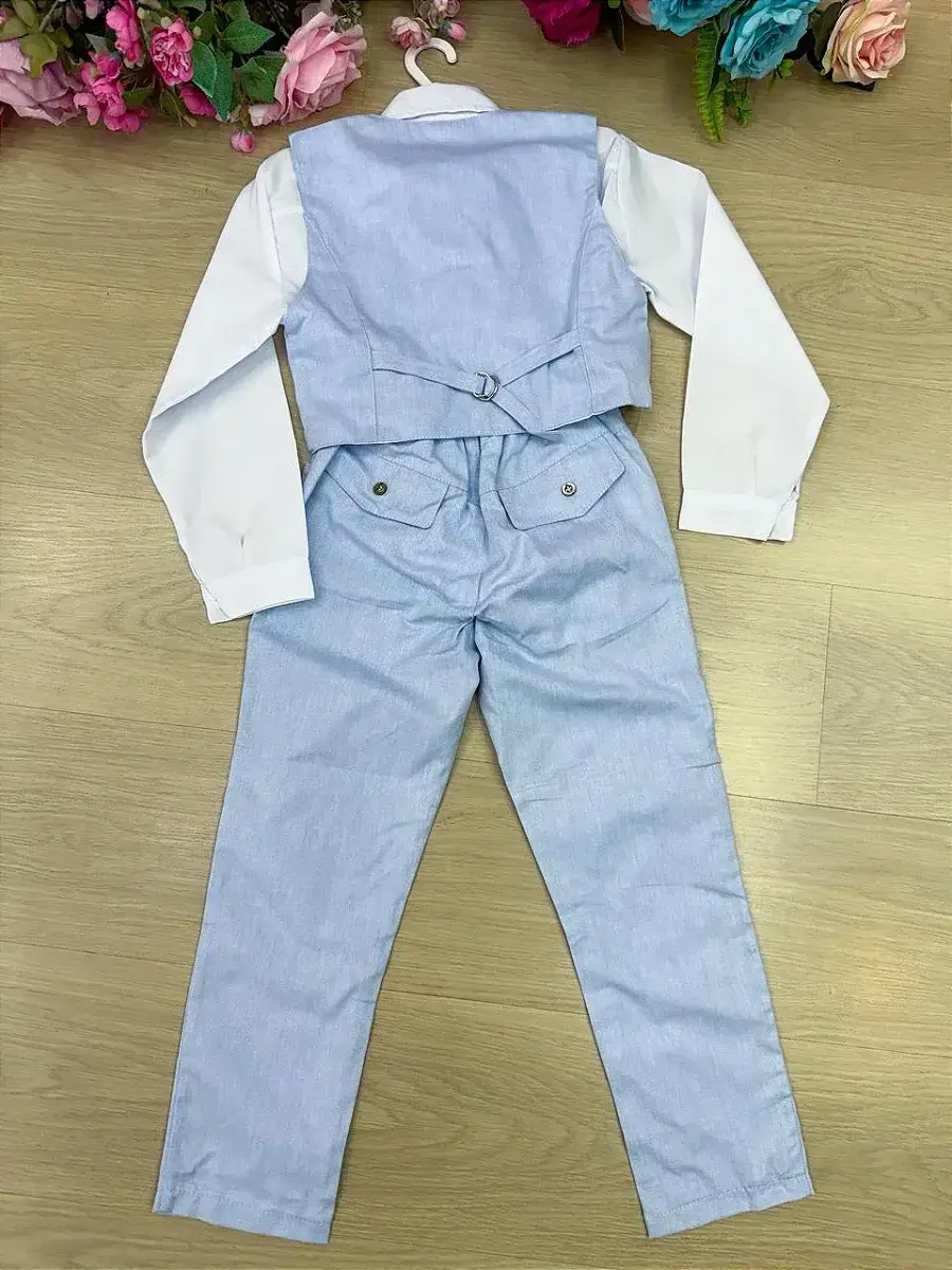 Conjunto social victor colete azul, foto 4