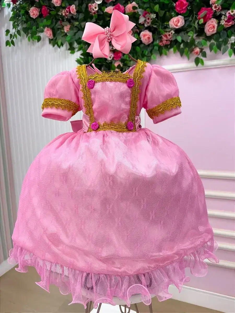 Fantasia festa princesa rosa, foto 3