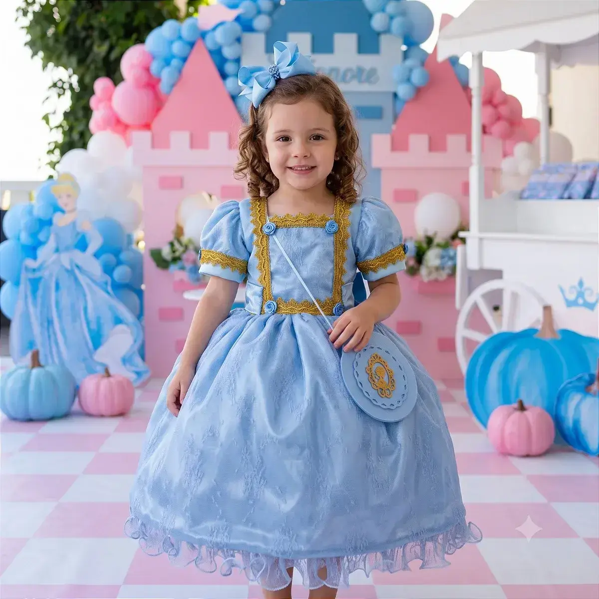 Fantasia festa princesa azul, foto 2