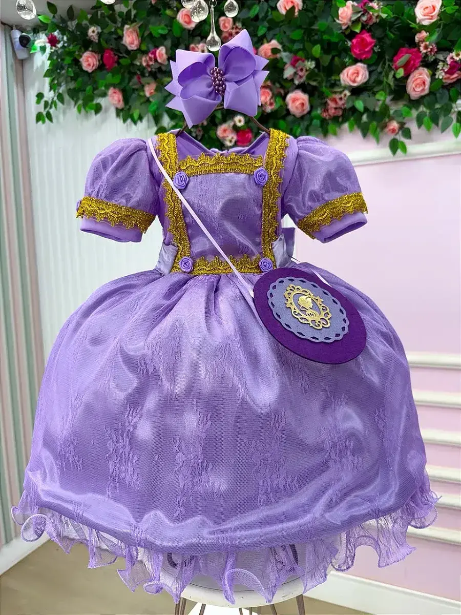 Fantasia festa princesa lilas, foto 4