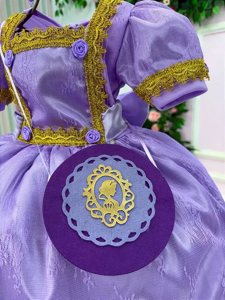Fantasia festa princesa lilas, foto 5
