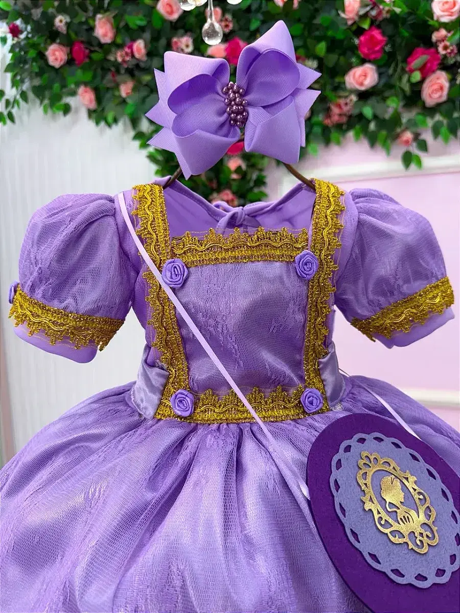 Fantasia festa princesa lilas, foto 8