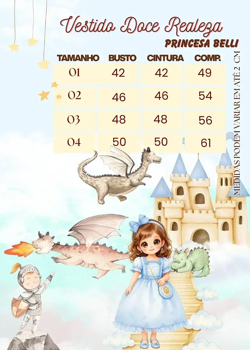 Guia de tamanhos