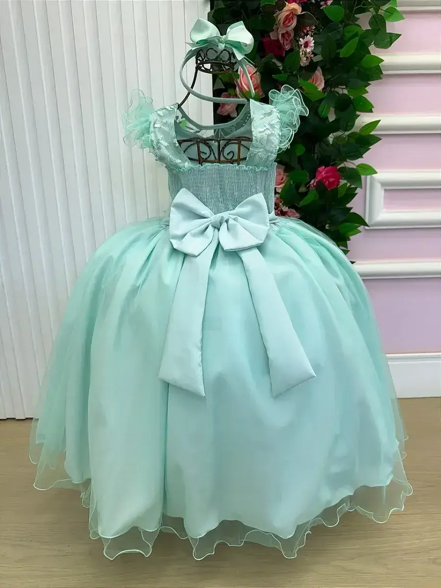 Vestido longo suzy verde menta, foto 5