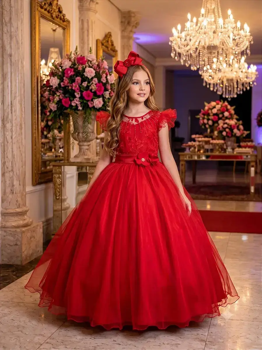 Vestido longo suzy vermelho
