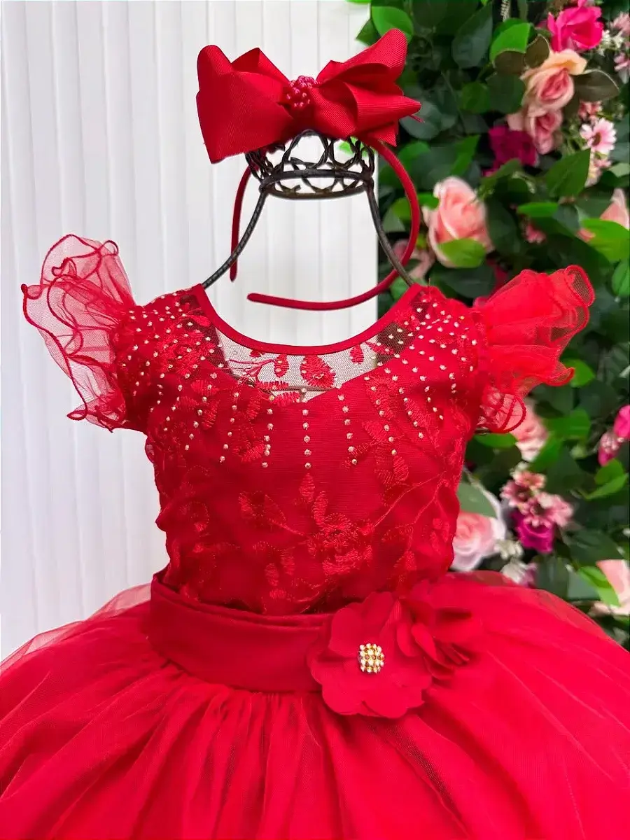 Vestido longo suzy vermelho, foto 3