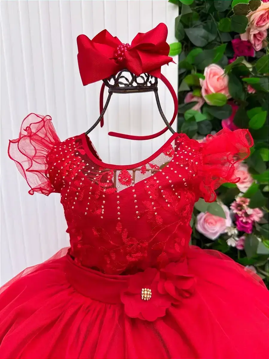 Vestido longo suzy vermelho, foto 4
