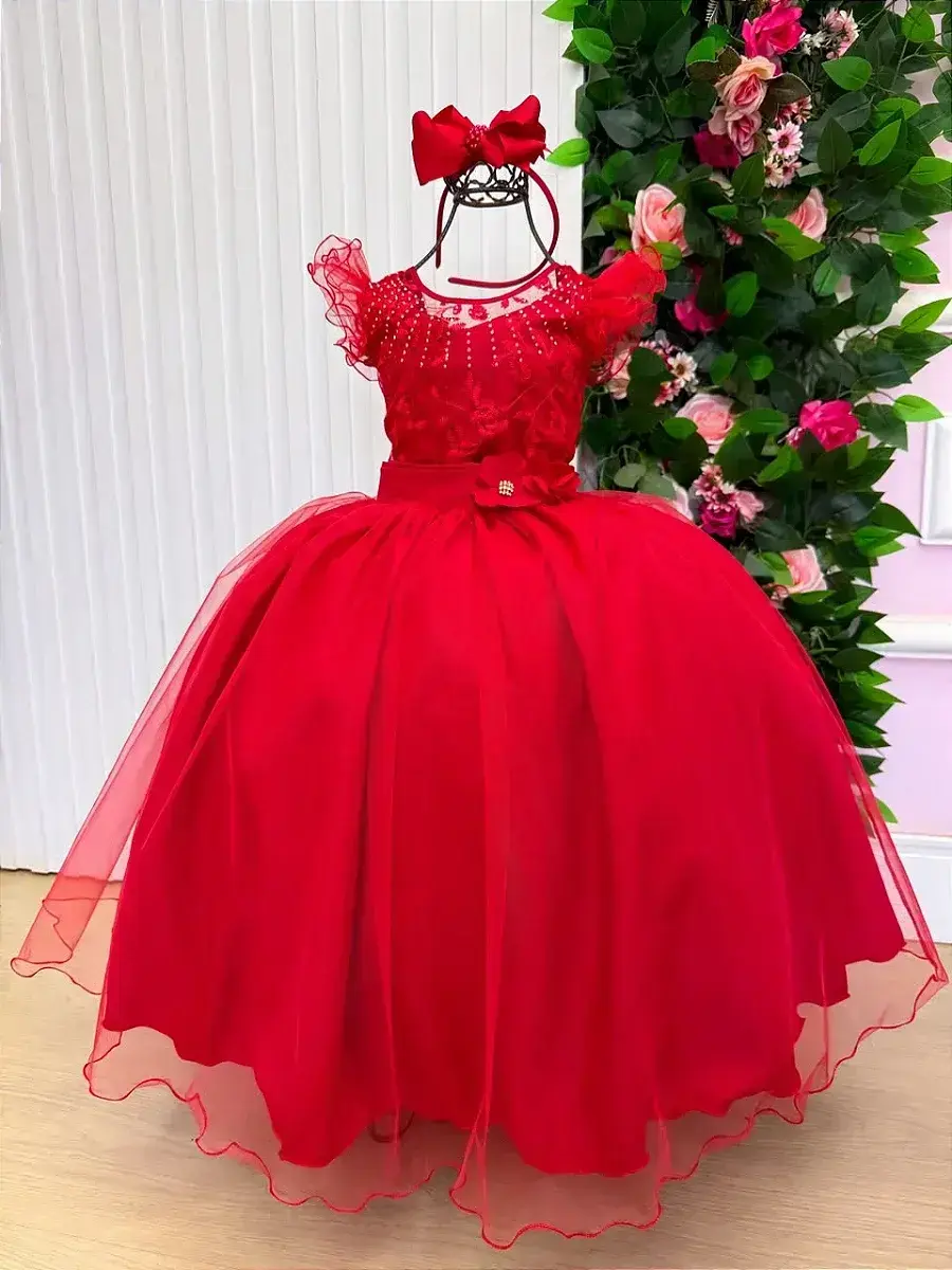 Vestido longo suzy vermelho, foto 5