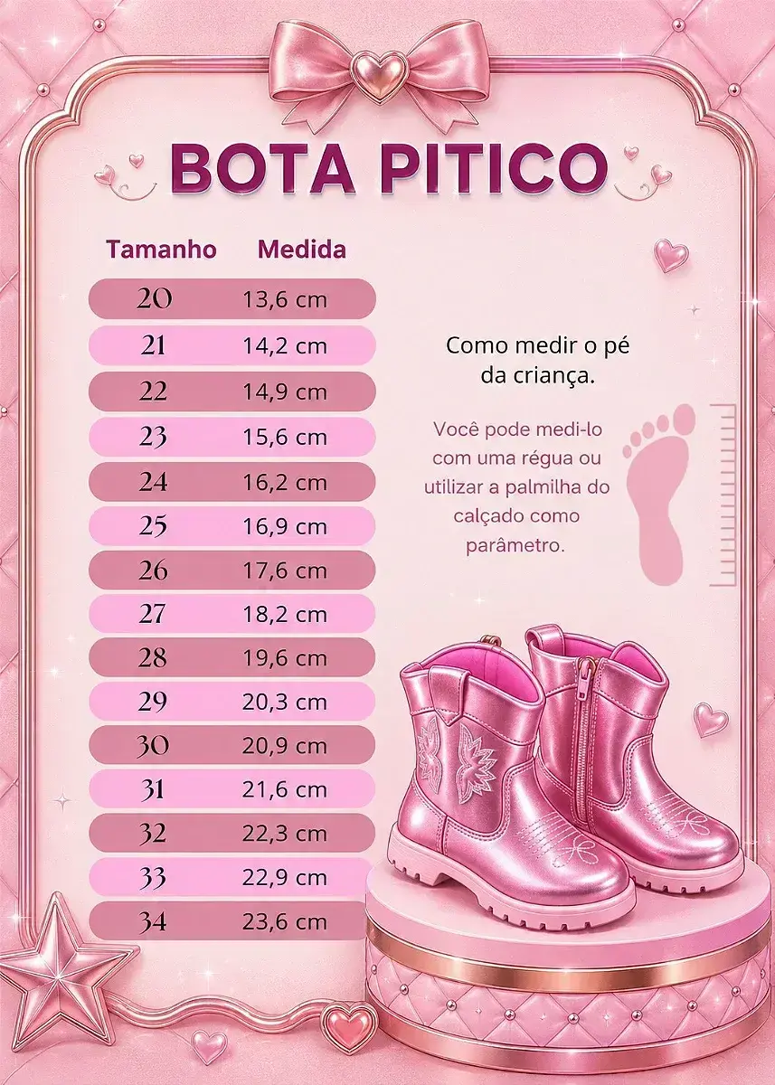 Guia de tamanhos