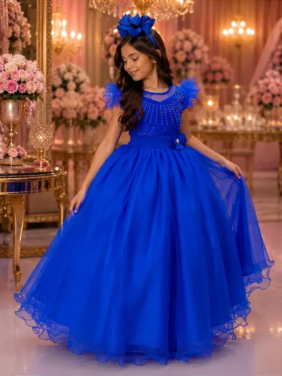 Vestido longo suzy azul royal, foto 2