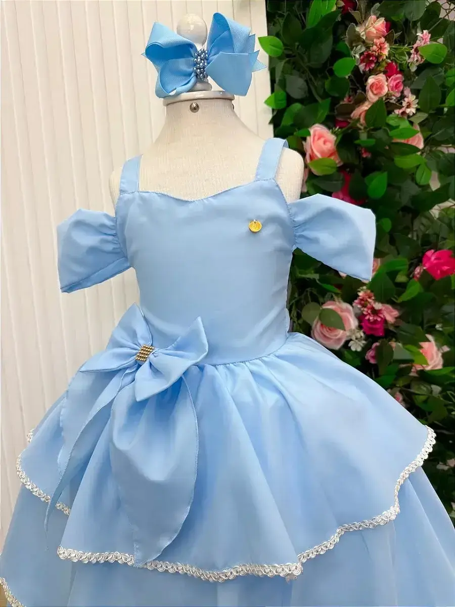 Vestido longo safira azul, foto 4