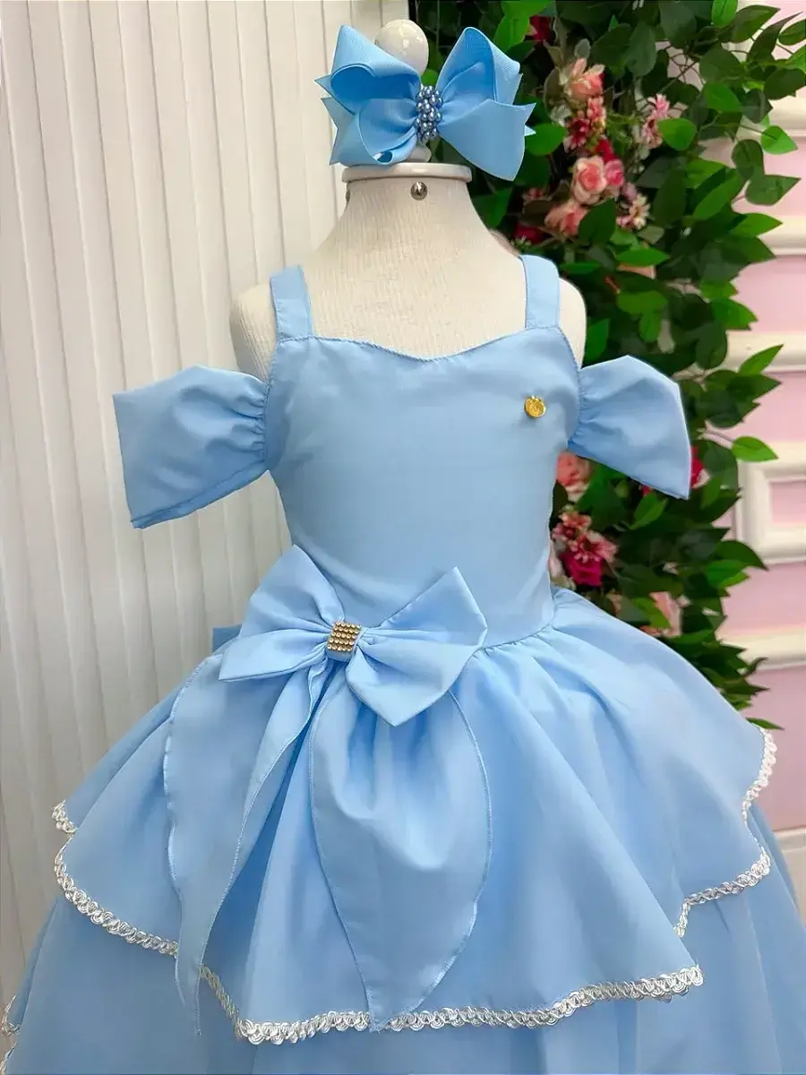 Vestido longo safira azul, foto 5