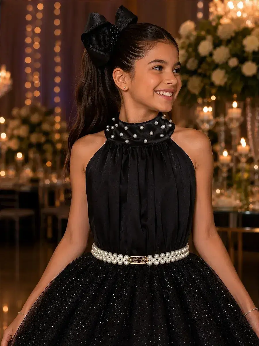 Vestido longo âmbar preto, foto 2