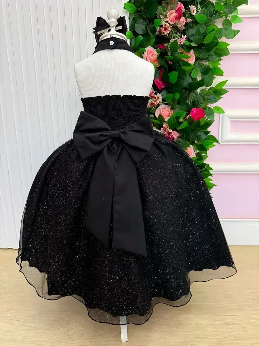 Vestido longo âmbar preto, foto 7