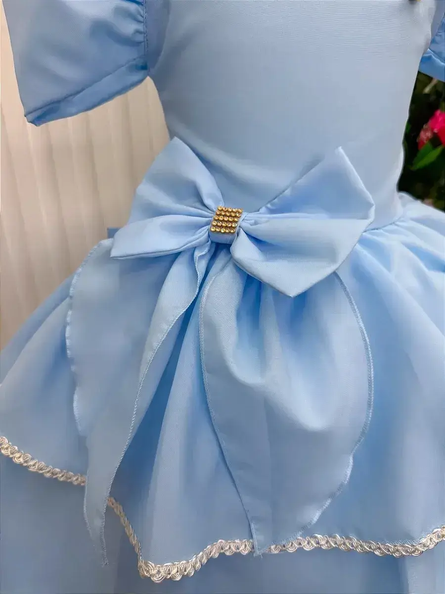 Vestido longo safira azul, foto 6