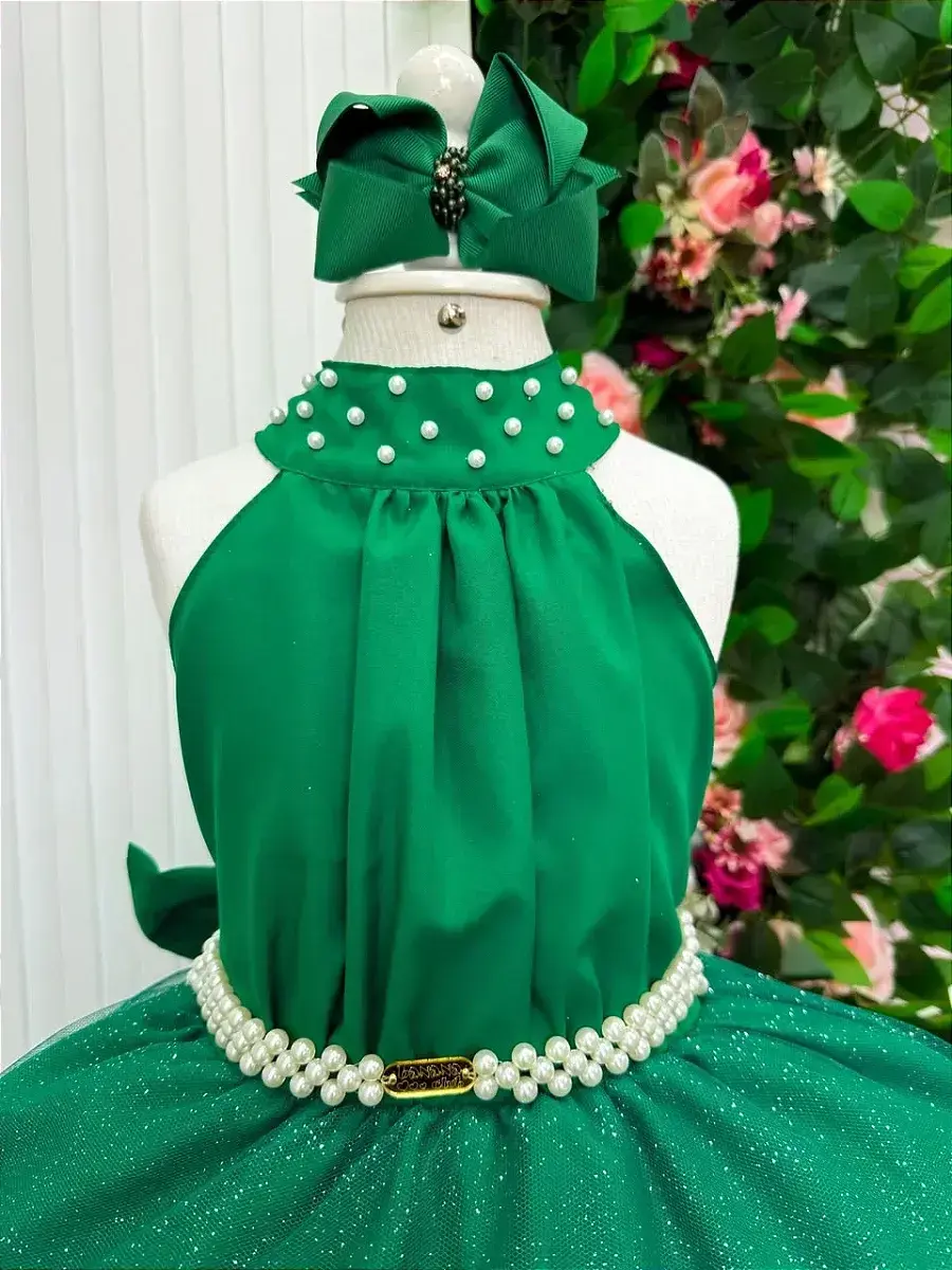 Vestido longo âmbar verde bandeira, foto 5