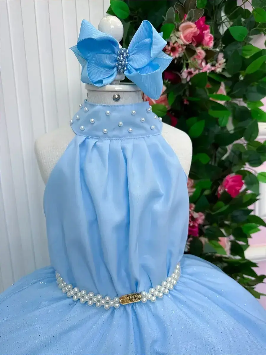 Vestido longo âmbar azul, foto 7