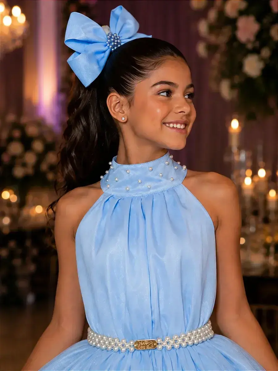 Vestido longo âmbar azul, foto 2