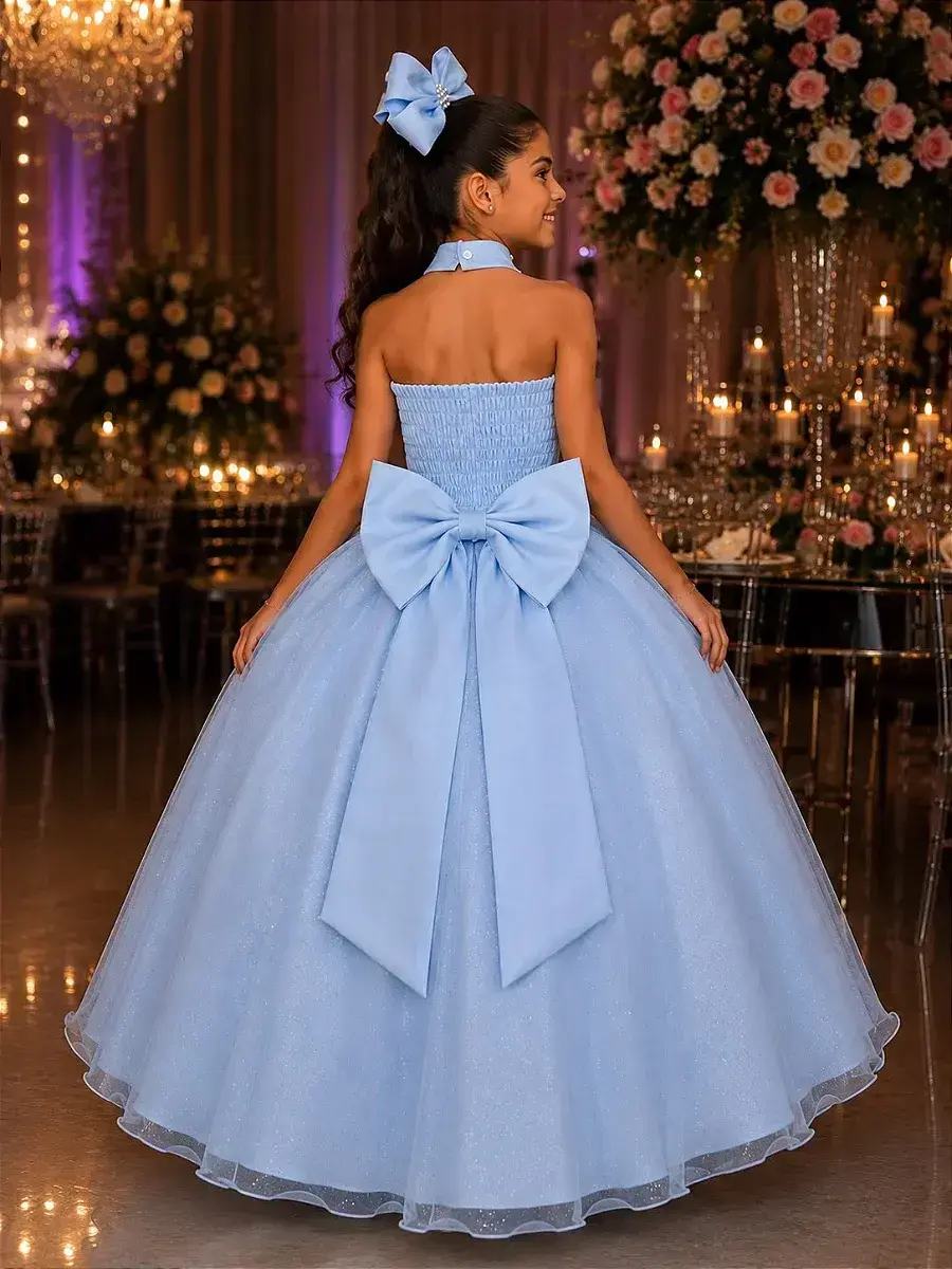 Vestido longo âmbar azul, foto 3