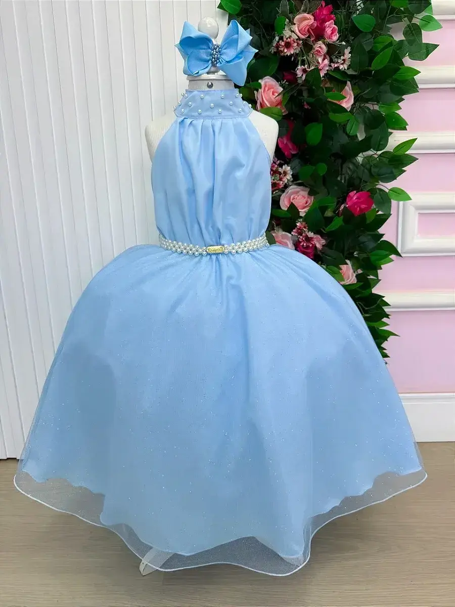 Vestido longo âmbar azul, foto 4