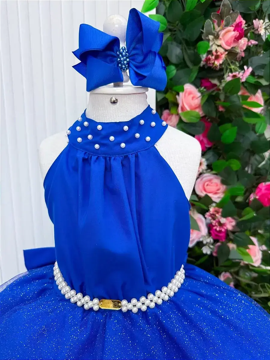 Vestido longo âmbar azul royal, foto 6