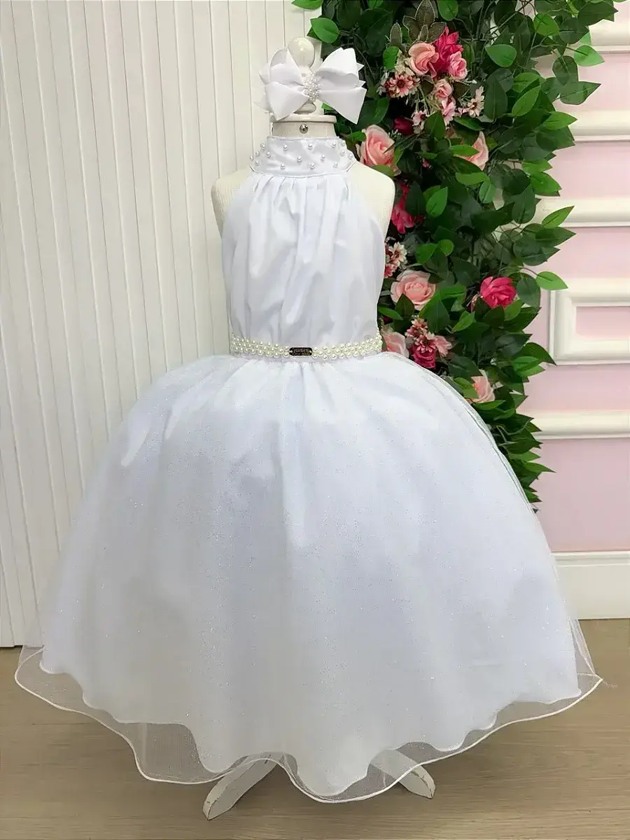 Vestido longo âmbar branco, foto 4