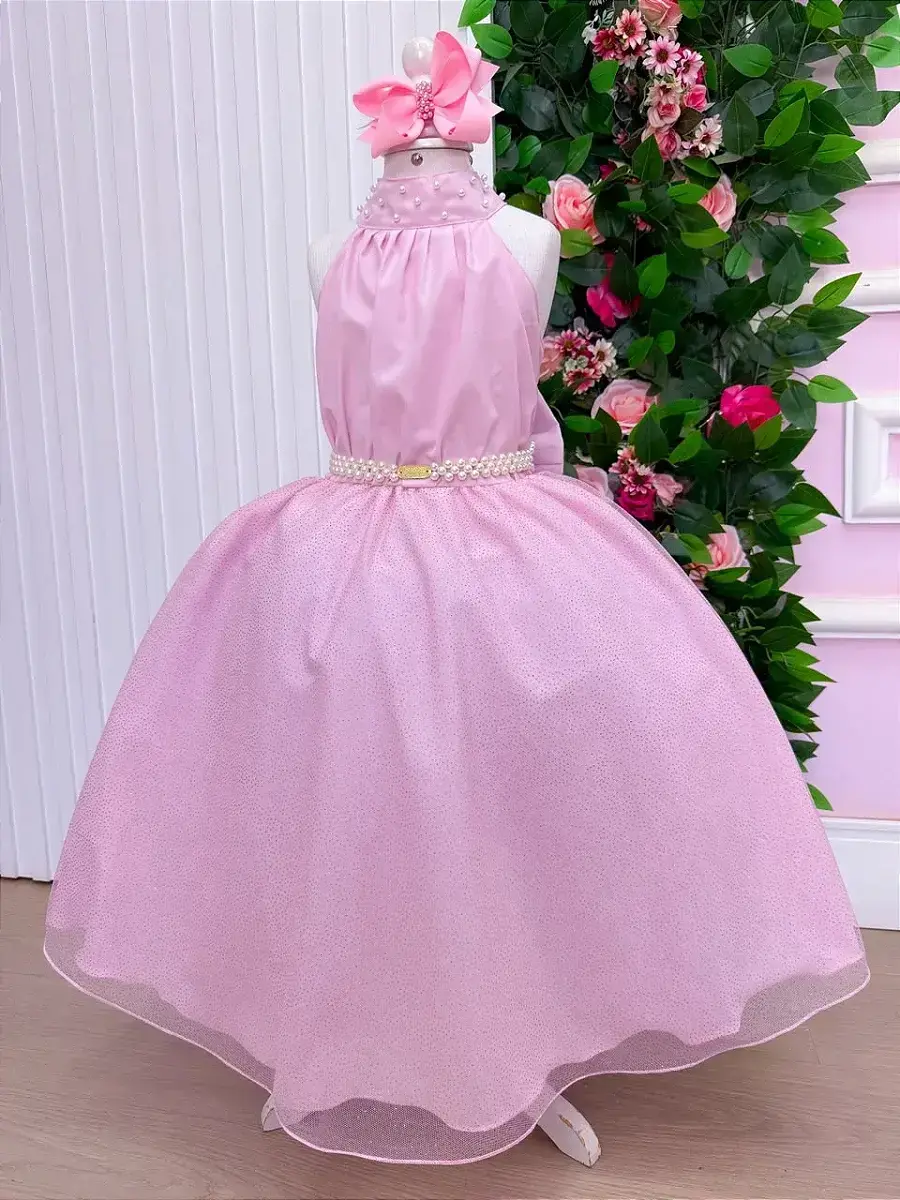 Vestido longo âmbar rosa, foto 7