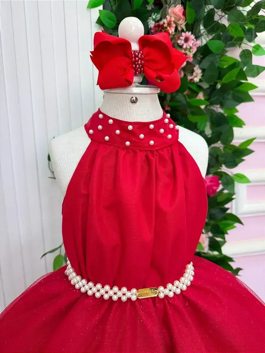 Vestido longo âmbar vermelho, foto 6